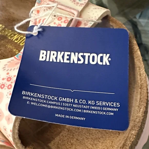 New in Box! $150 Birkenstock Rare Floral Pink Sandals sz 39 8/9 - Picture 6 of 10
